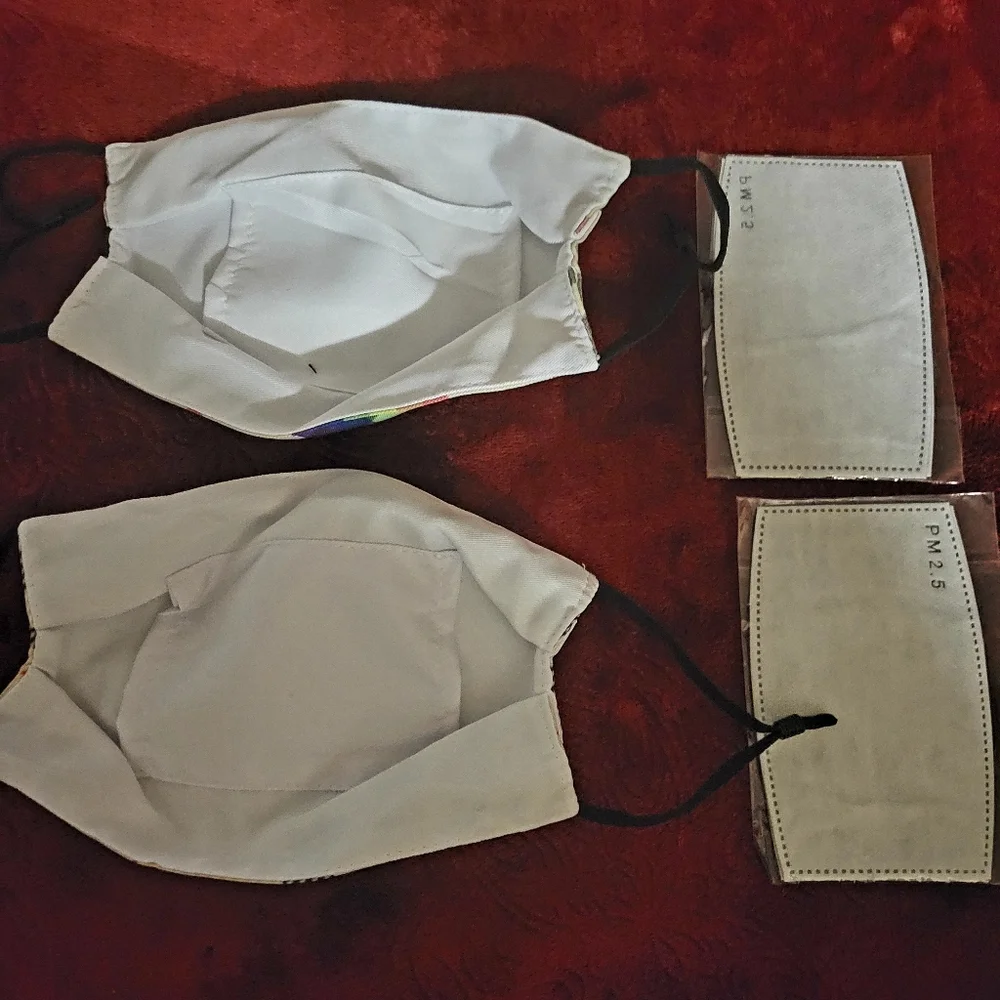 NWT ADULT FACE MASK 2 PACK WOMENS SIZE ONE SIZE FITS ALL
